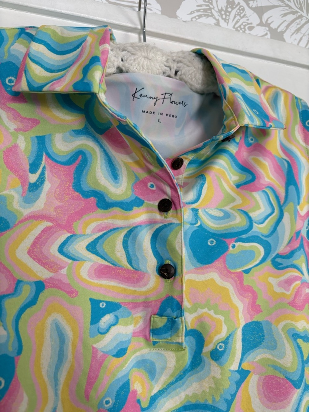 Kenny Flowers The St. Lucia - Ladies Sleeveless Golf Polo Large - Picture 7 of 9